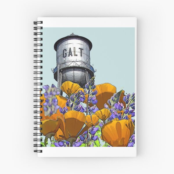 Item preview, Galt Water Tower with Wildflowers designed and sold by DareMit.