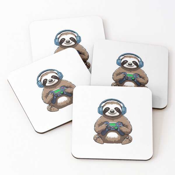 Item preview, Gamer Sloth Playing Video Games designed and sold by Majestic Paws.