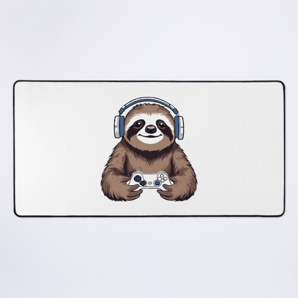 Item preview, Gamer Sloth Playing Video Games designed and sold by Majestic Paws.
