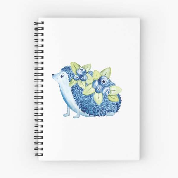 Artikelvorschau, Blaubeer-Igel-Aquarellmalerei entworfen und verkauft von Hannah Smolensky.