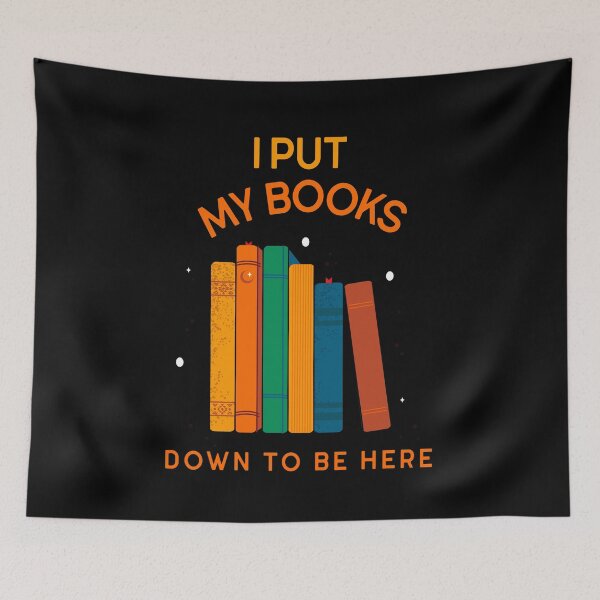 Item preview, I Put My Books Down To Be Here Book Meme designed and sold by ArabCorner.