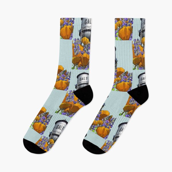 Item preview, Galt Water Tower with Wildflowers designed and sold by DareMit.