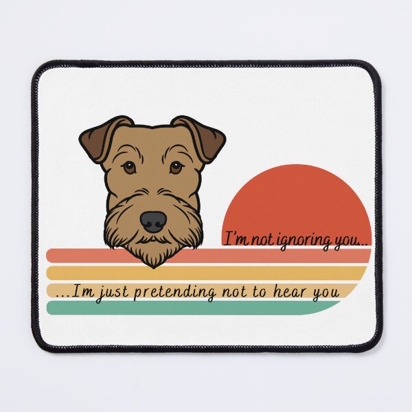 Item preview, Airedale Pretending not to hear vintage sunset designed and sold by DuchessDesign81.