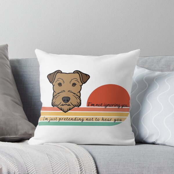 Item preview, Airedale Pretending not to hear vintage sunset designed and sold by DuchessDesign81.