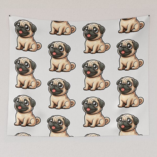 Item preview, Pug Cute Kawaii Puppy Pug Dog Gifts Idea designed and sold by Elarex.