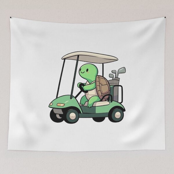 Item preview, Turtle In Golf Cart designed and sold by LemuellTrends.