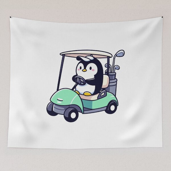 Item preview, Penguin In Golf Cart designed and sold by LemuellTrends.