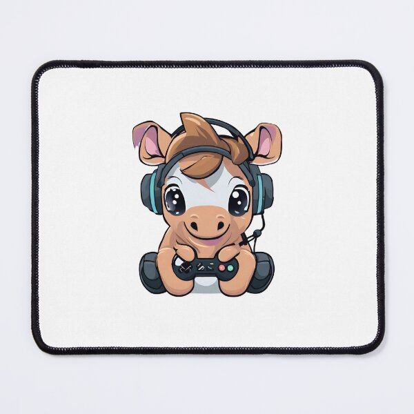 Item preview, Gamer Horse Playing Video Games designed and sold by Majestic Paws.