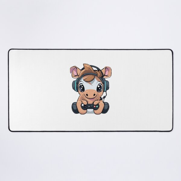 Item preview, Gamer Horse Playing Video Games designed and sold by Majestic Paws.