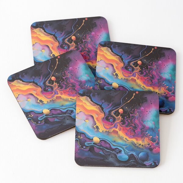 Item preview, Vibrant Psychedelic Fluid Art designed and sold by AM-Fine-Designs.