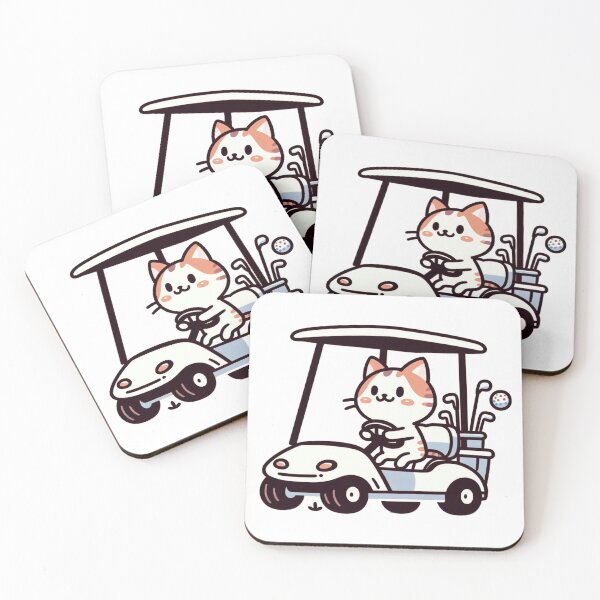 Item preview, Cat In Golf Cart designed and sold by LemuellTrends.