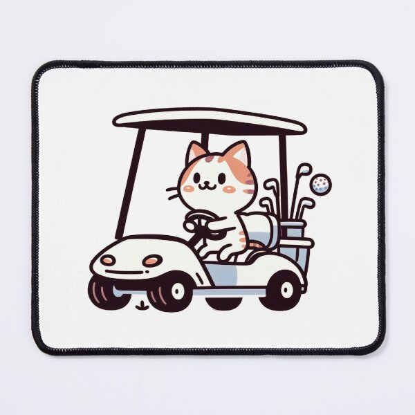 Item preview, Cat In Golf Cart designed and sold by LemuellTrends.