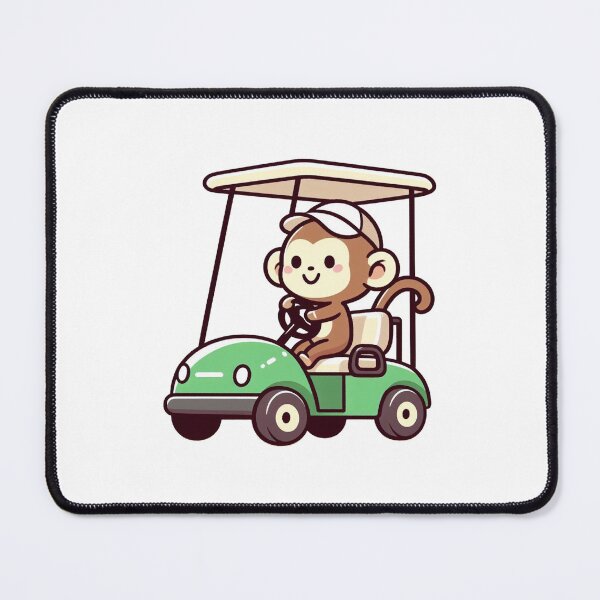 Item preview, Monkey In Golf Cart designed and sold by LemuellTrends.