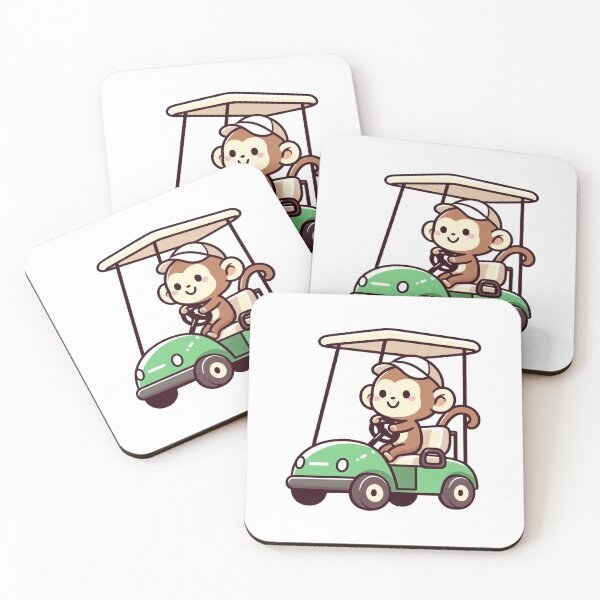 Item preview, Monkey In Golf Cart designed and sold by LemuellTrends.