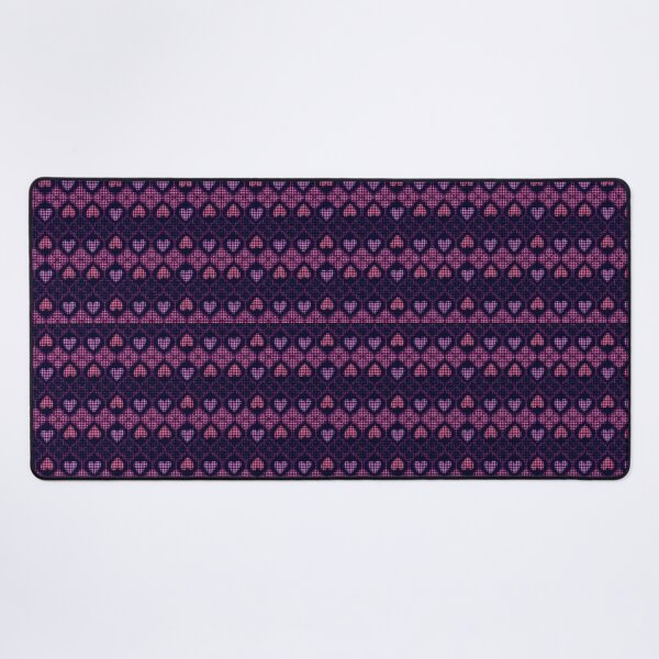 Item preview, purple pixel hearts pattern designed and sold by NewWave012.