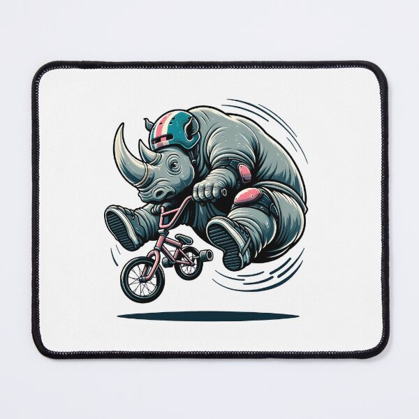 Item preview, Rhinoceros on Bike BMX Rhinoceros on Bicycle designed and sold by Bomba Visual.