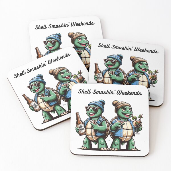 Artikelvorschau, Weekend Turtles: Spielerisches Aufeinandertreffen von Bier und Wein entworfen und verkauft von ValorVerse.