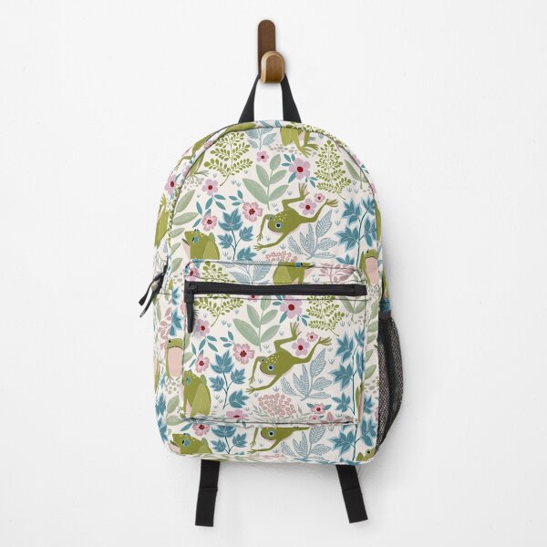 Item preview, Garden frogs on Off White designed and sold by ShellyPenko.