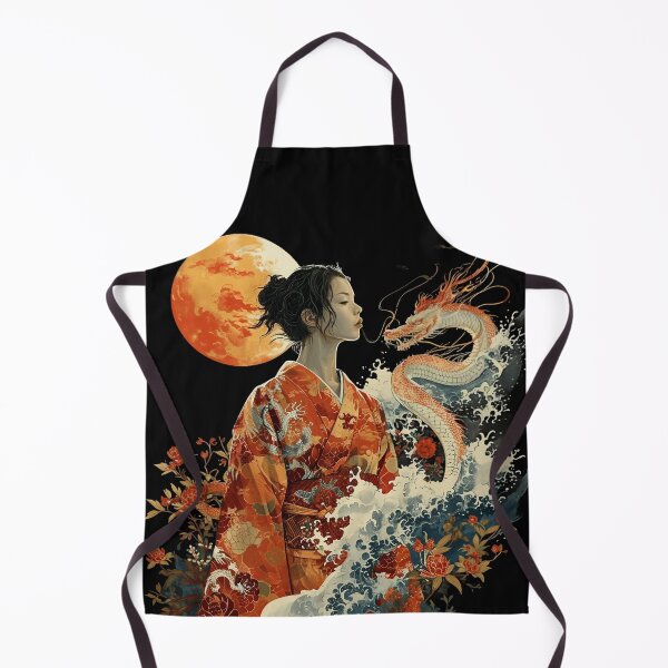 Item preview, Woman with Japanese Dragon designed and sold by Obsidian Ink by Wilshire.