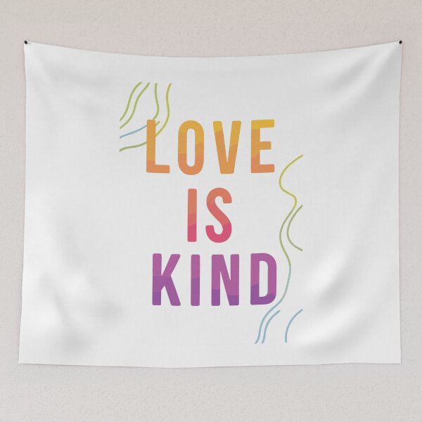 Item preview, Love is Kind: Clean Typography with Soft Blurred Textures and Gradients designed and sold by HahaHandlesHub.