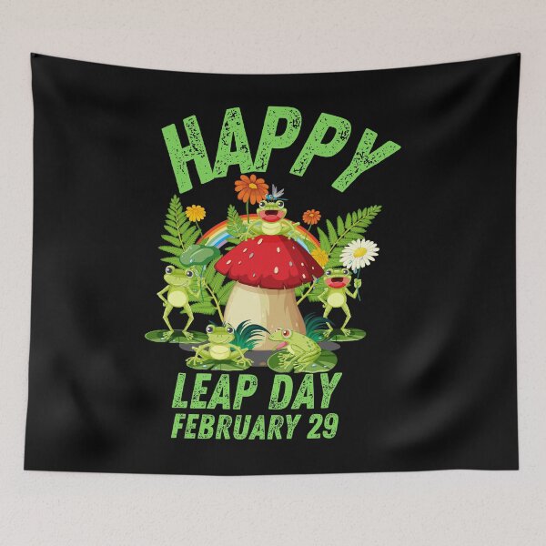 Item preview, funny frog hoppy leap day february 29 birthday leap year designed and sold by BOUCHERIT amine.