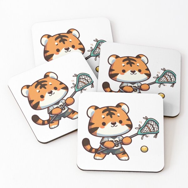 Item preview, Tiger Playing Lacrosse designed and sold by LemuellTrends.