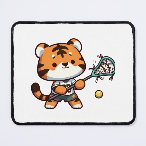Item preview, Tiger Playing Lacrosse designed and sold by LemuellTrends.