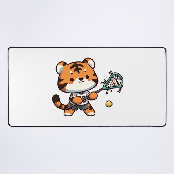 Item preview, Tiger Playing Lacrosse designed and sold by LemuellTrends.