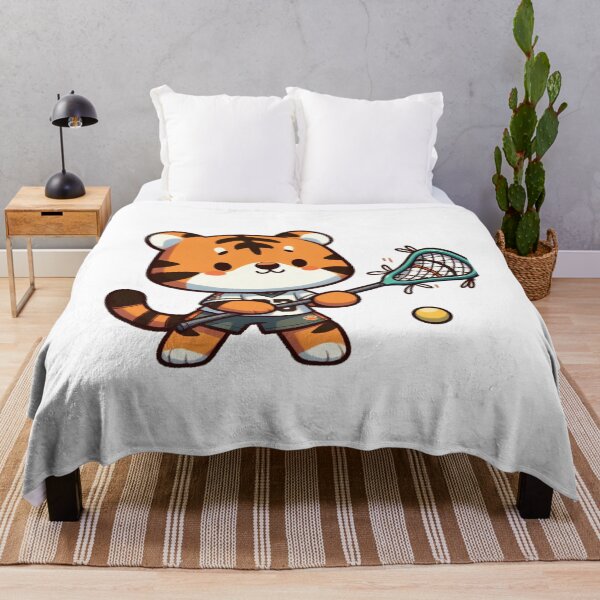 Item preview, Tiger Playing Lacrosse designed and sold by LemuellTrends.