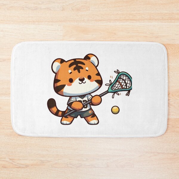 Item preview, Tiger Playing Lacrosse designed and sold by LemuellTrends.