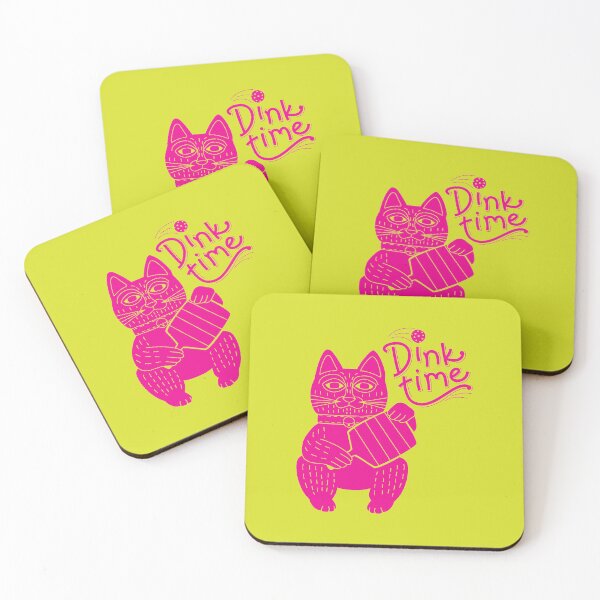 Item preview, Dink time pickleball cat - hotpink designed and sold by StudioShel.
