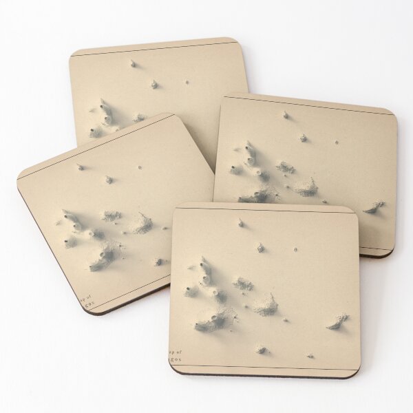 Item preview, Galapagos, Ecuador, Shaded Relief Map 3D digitally-rendered designed and sold by ThinkAboutMaps.