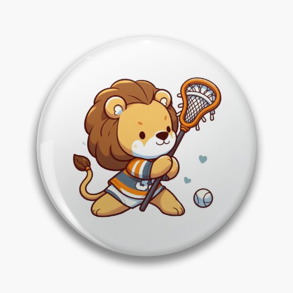Item preview, Lion Playing Lacrosse designed and sold by LemuellTrends.