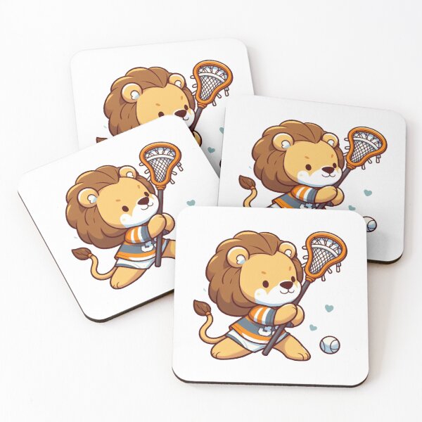 Item preview, Lion Playing Lacrosse designed and sold by LemuellTrends.