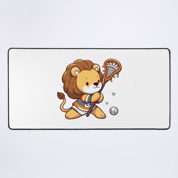 Item preview, Lion Playing Lacrosse designed and sold by LemuellTrends.