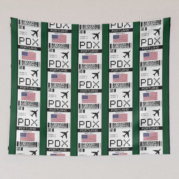 Item preview, PDX Portland International Airport - Boarding Pass Ticket designed and sold by JewelsPark.