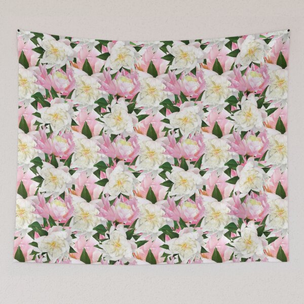 Item preview, A Bed of Pink and White Peonies designed and sold by KathyLav.