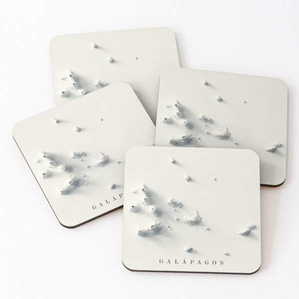 Item preview, Galapagos, Ecuador, Shaded Relief Map 3D digitally-rendered designed and sold by ThinkAboutMaps.