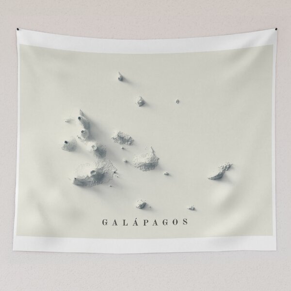 Item preview, Galapagos, Ecuador, Shaded Relief Map 3D digitally-rendered designed and sold by ThinkAboutMaps.