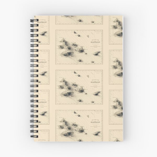 Item preview, 1883 Galapagos, Ecuador, Shaded Relief Map 3D digitally-rendered designed and sold by ThinkAboutMaps.