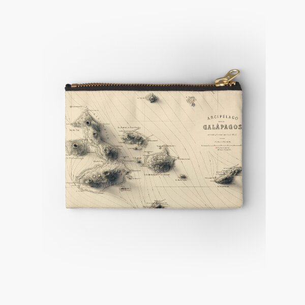 Item preview, 1883 Galapagos, Ecuador, Shaded Relief Map 3D digitally-rendered designed and sold by ThinkAboutMaps.
