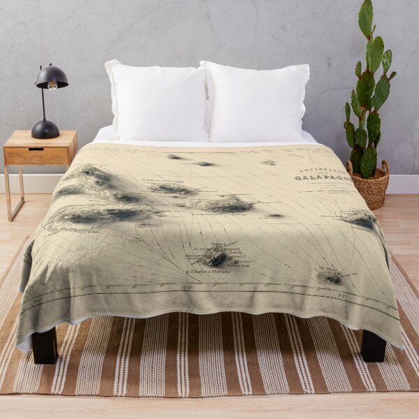 Item preview, 1883 Galapagos, Ecuador, Shaded Relief Map 3D digitally-rendered designed and sold by ThinkAboutMaps.