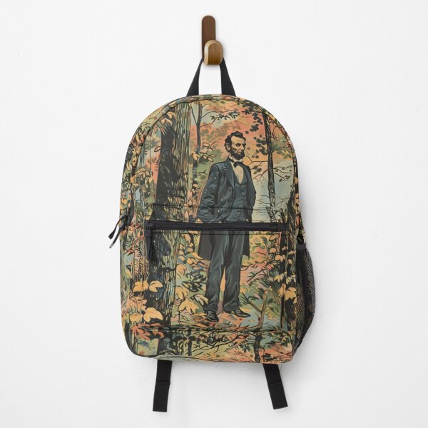 Item preview, Abe’s Autumn - Vintage Lincoln in Forest Scene designed and sold by Nicholas Panek.