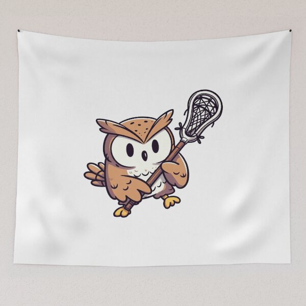 Item preview, Owl Playing Lacrosse designed and sold by LemuellTrends.
