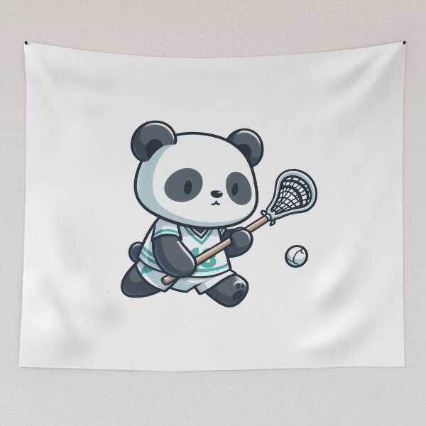 Item preview, Panda Playing Lacrosse designed and sold by LemuellTrends.