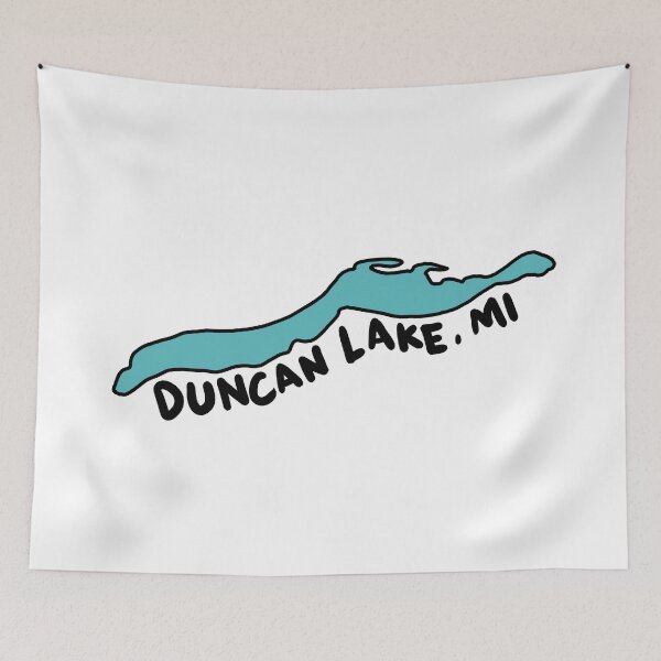 Item preview, Duncan Lake Aerial Outline designed and sold by gillymakesart.