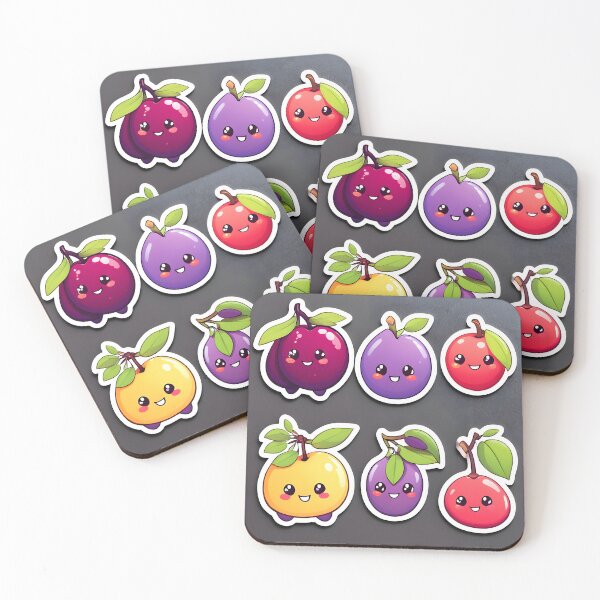 Item preview, lindo kawaii ciruela fruta designed and sold by krishnajit22.