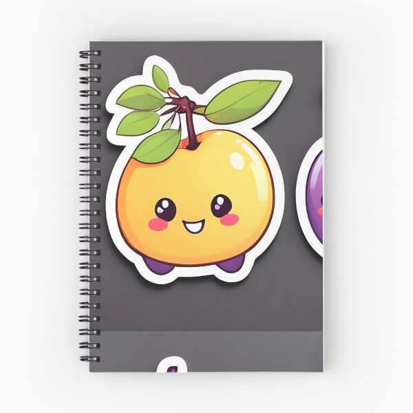 Item preview, cute kawaii Plum fruit  designed and sold by krishnajit22.