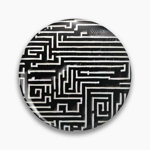 Item preview, Black Maze - Seamless Pattern designed and sold by Chubuter.