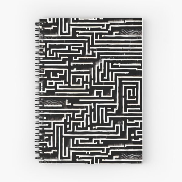 Item preview, Black Maze - Seamless Pattern designed and sold by Chubuter.